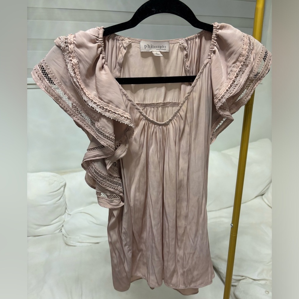 Philosophy pink blouse
